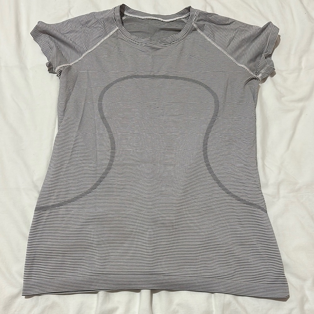 Striped Gray Women's Top